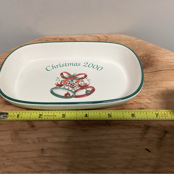 Vintage Christmas 2000 - Ceramic Crafted Dish / Tray / Decor by Pfaltzgraff USA - Picture 8 of 11
